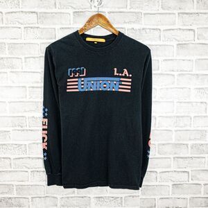 UNION Los Angeles Long Sleeve T-Shirt 1991 L.A. Print Black Size 1